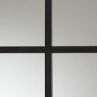 Baxton Studio Barrington Modern and Contemporary Black Finished Metal Accent Wall Mirror