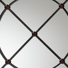 Baxton Studio Ohara Modern and Contemporary Black Finished Metal Accent Wall Mirror