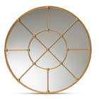 Baxton Studio Ohara Modern and Contemporary Gold Finished Metal Accent Wall Mirror