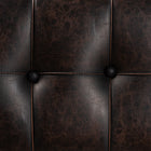 Baxton Studio Edmund Rustic Transitional Dark Brown Faux Leather Upholstered and Oak Brown Finished Wood Storage Ottoman