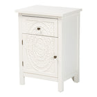 Baxton Studio Lambert Classic and Traditional White Finished Wood 1-Drawer End Table