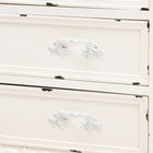 Baxton Studio Levron Classic and Traditional Two-Tone Walnut Brown and Antique White Finished Wood 5-Drawer Storage Cabinet