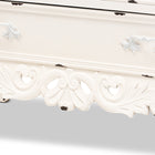 Baxton Studio Levron Classic and Traditional Two-Tone Walnut Brown and Antique White Finished Wood 5-Drawer Storage Cabinet