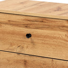 Baxton Studio Decon Modern and Contemporary Oak Brown Finished Wood 3-Drawer Storage Chest