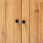 Baxton Studio Lauren Modern and Contemporary Oak Brown Finished Wood 2-Door Buffet Kitchen Cabinet