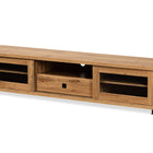 Baxton Studio Beasley Modern and Contemporary Oak Brown Finished Wood 1-Drawer TV Stand