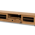 Baxton Studio Beasley Modern and Contemporary Oak Brown Finished Wood 1-Drawer TV Stand