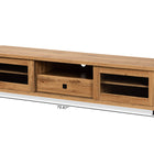 Baxton Studio Beasley Modern and Contemporary Oak Brown Finished Wood 1-Drawer TV Stand