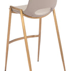 Zuo Desi Barstool (Set of 2) Beige & Gold