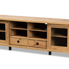 Baxton Studio Walda Modern and Contemporary Oak Brown Finished Wood 2-Drawer TV Stand