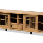 Baxton Studio Walda Modern and Contemporary Oak Brown Finished Wood 2-Drawer TV Stand