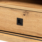 Baxton Studio Walda Modern and Contemporary Oak Brown Finished Wood 2-Drawer TV Stand