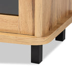 Baxton Studio Walda Modern and Contemporary Oak Brown Finished Wood 2-Drawer TV Stand