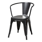 Baxton Studio Ryland Modern Industrial Dark Grey Finished Metal Dining Chair