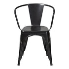 Baxton Studio Ryland Modern Industrial Dark Grey Finished Metal Dining Chair