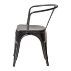 Baxton Studio Ryland Modern Industrial Dark Grey Finished Metal Dining Chair
