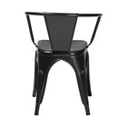 Baxton Studio Ryland Modern Industrial Dark Grey Finished Metal Dining Chair