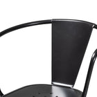 Baxton Studio Ryland Modern Industrial Dark Grey Finished Metal Dining Chair