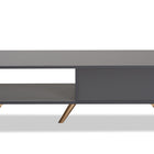 Baxton Studio Kelson Modern and Contemporary Dark Grey and Gold Finished Wood Coffee Table