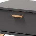 Baxton Studio Kelson Modern and Contemporary Dark Grey and Gold Finished Wood Coffee Table