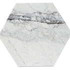 Baxton Studio Kalena Modern and Contemporary Gold Metal End Table with Marble Tabletop