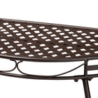 Baxton Studio Laraine Modern and Contemporary Brown Metal Outdoor Console Table
