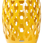 Baxton Studio Branson Modern and Contemporary Yellow Finished Metal Outdoor Side Table