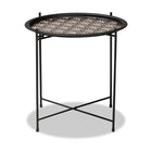 Baxton Studio Ivana Modern and Contemporary Black Finished Metal Plant Stand