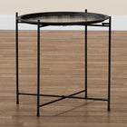 Baxton Studio Ivana Modern and Contemporary Black Finished Metal Plant Stand