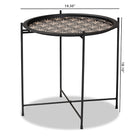 Baxton Studio Ivana Modern and Contemporary Black Finished Metal Plant Stand