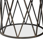 Baxton Studio Finnick Modern Industrial Antique Black finished Metal End Table