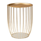 Baxton Studio Mabon Modern and Contemporary Gold Finished Metal End Table