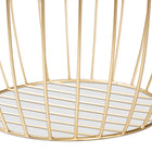 Baxton Studio Mabon Modern and Contemporary Gold Finished Metal End Table
