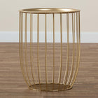 Baxton Studio Mabon Modern and Contemporary Gold Finished Metal End Table