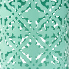Baxton Studio Jamila Modern and Contemporary Aqua Finished metal Outdoor Side Table