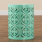 Baxton Studio Jamila Modern and Contemporary Aqua Finished metal Outdoor Side Table