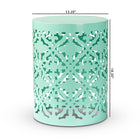 Baxton Studio Jamila Modern and Contemporary Aqua Finished metal Outdoor Side Table