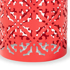 Baxton Studio Jamila Modern and Contemporary Red Finished metal Outdoor Side Table