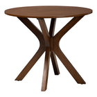 Baxton Studio Eira Modern Grey and Walnut Brown Wood 5-Piece Dining Set