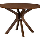 Baxton Studio Eira Modern Grey and Walnut Brown Wood 7-Piece Dining Set