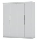 Manhattan Comfort Mulberry Contemporary Modern 9-Piece Wardrobe Closet in White