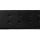 Baxton Studio Caine Modern and Contemporary Black Velvet Fabric Upholstered and Dark Brown Finished Wood Storage Bench