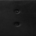 Baxton Studio Caine Modern and Contemporary Black Velvet Fabric Upholstered and Dark Brown Finished Wood Storage Bench