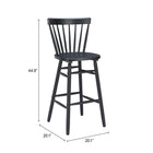 Zuo Tyce Barstool (Set of 2) Black