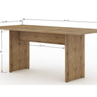Manhattan Comfort Nomad Modern 68" Dining Table in Natural