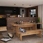 Manhattan Comfort Nomad Modern 68" Dining Table in Natural