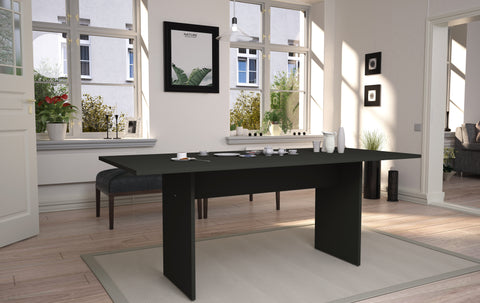 Manhattan Comfort Nomad Modern 68" Dining Table in Charcoal