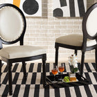 Baxton Studio Louis Traditional French Inspired Beige Faux Leather Upholstered and Black Finished Wood 2-Piece Dining Chair Set