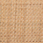 Baxton Studio Tartan Mid-Century Modern Brown Woven Rattan and Wood 2-Piece Dining Chair Set