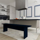 Manhattan Comfort Nomad Modern Dining Bench in Midnight Blue